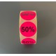 Etiket Ø35mm fluor roze 50% 1000/rol Th99032064