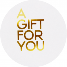 Etiket -A Gift For You- wit/goud 500st Tpk548216 Etiket -A Gift For You- wit/goud 500st Tpk548216