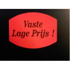 Prijssticker 27mm fluor rood  500/rol Td27511509