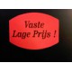 Prijssticker 27mm fluor rood  500/rol 