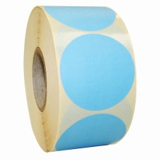 Prijssticker Ø50mm blauw 1000/rol Td27501350