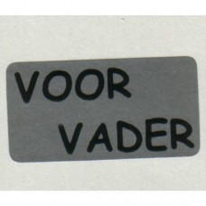 Etiket Voor Vader zilver 500st Td27517060