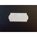 Etiket 26x12 golfrand wit semi permanent security Etiket 26x12 golfrand wit semi permanent security