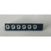 Prijscassette vitrine 6mm zwart-wit Td17050711