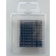 Prijsblokjes complete set 4mm zwart-zilver Ra30112021