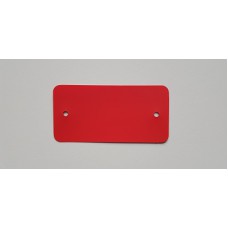 PVC-labels 64x118mm rood 2 gaten 1000st Td99359614