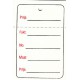 Hangetiket 60x40mm bedrukt 1000st