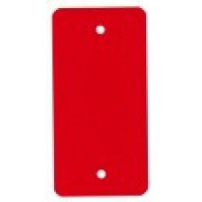 PVC-labels 54x108mm rood 2 gaten 1000st Td35987116