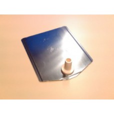Voetplaat metaal buishouder wit Td12021401