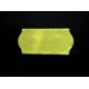 Etiket 26x12 golfrand fluor geel afneembaar Etiket 26x12 golfrand fluor geel afneembaar