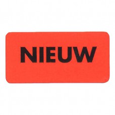 Etiket fluor rood -nieuw- 40x20mm Tpk549221