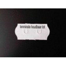 Etiket 26x12 golfrand wit perm -tenminste houdbaar tot- Td27113090