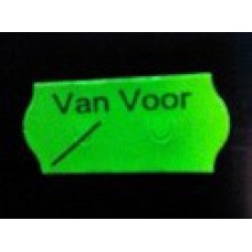 Etiket 26x12 golfrand fluor groen perm VAN VOOR Td27113097