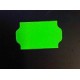 Etiket 32x19 golfrand fluor groen permanent