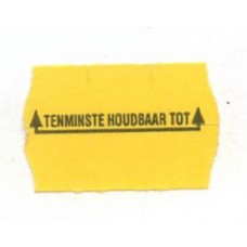 Etiket 26x16 golfrand geel permanent bedrukt tht Td27183096