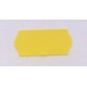 Etiket 26x12 golfrand fluor geel permanent Td27113016