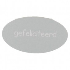 Etiket gefeliciteerd zilver 500st Tpk548187