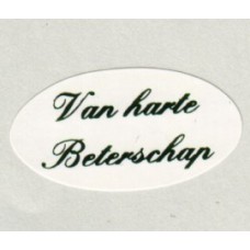 Etiket Van harte Beterschap wit/groen Td27515220