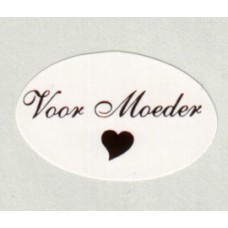 Etiket Voor Moeder wit/rood Td27517040