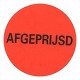 Prijssticker Ø35mm fluor rood Afgeprijsd 2000/rol Tpk546391