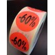 Etiket Ø27mm fluor rood -60% 500/rol Td27511460