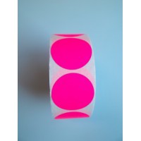 Prijssticker Ø35mm fluor roze 1000/rol Thw99032035