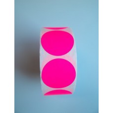 Prijssticker Ø35mm fluor roze 1000/rol Thw99032035