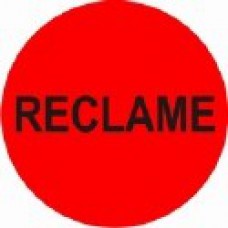 Etiket fluor rood 35mm Reclame 500 per rol Td27513242